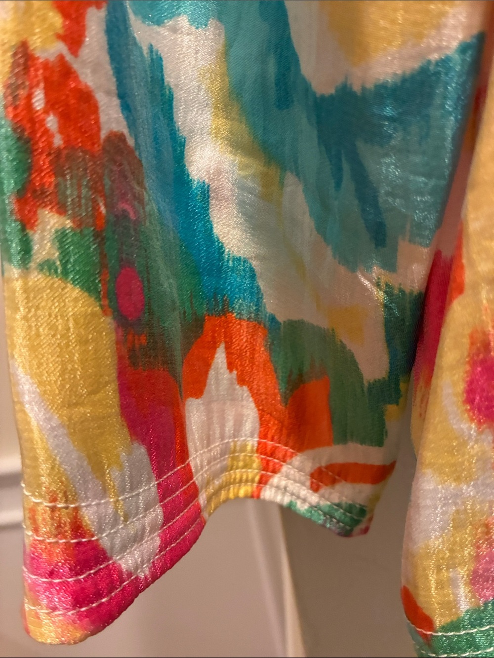 Ruby Rd. Multicolor Floral Button-Front Jean Jacket - Picture 6 of 10